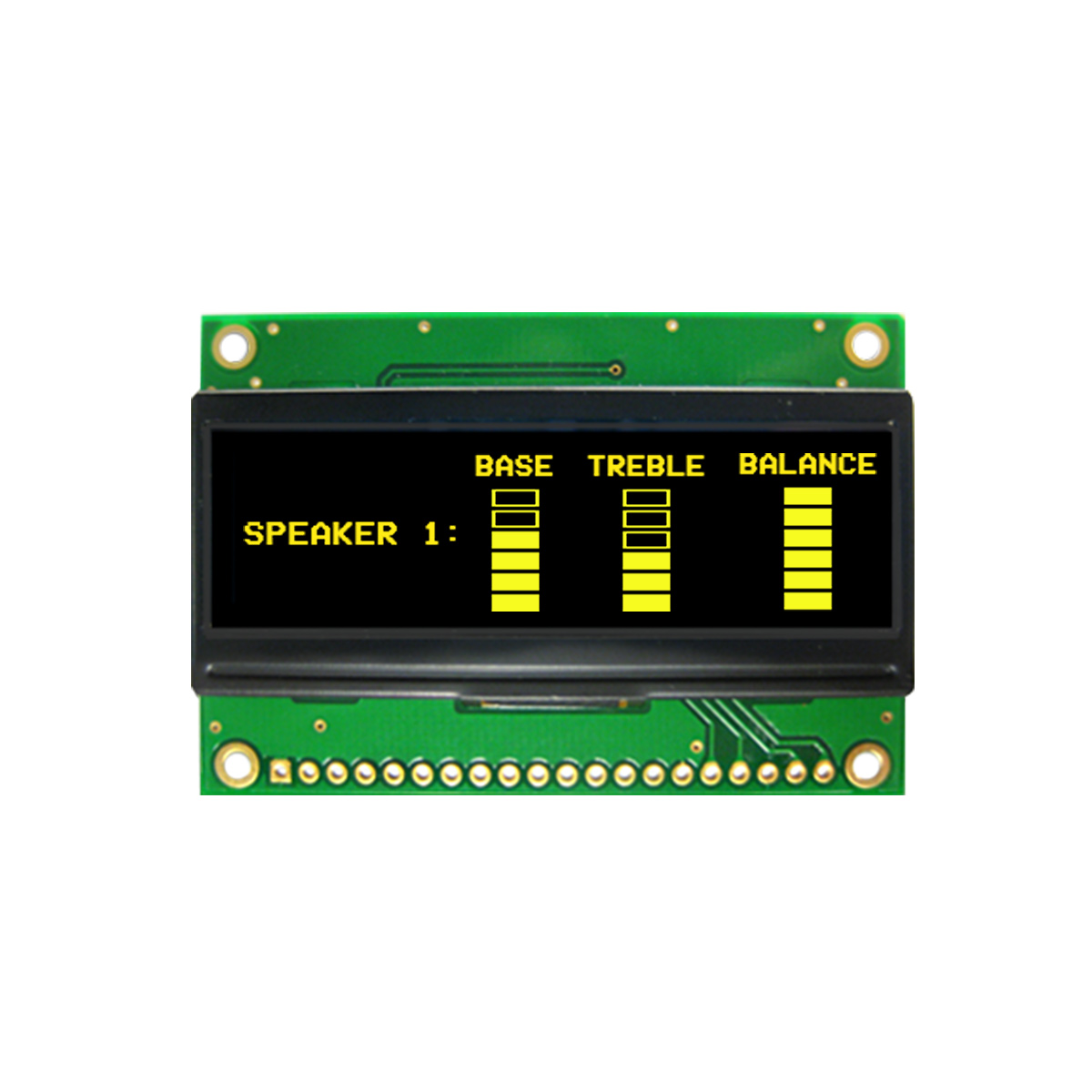 NEWHAVEN DISPLAY INTERNATIONAL 2.23in Yellow Passive matrix OLED Display 128 x 32pixels PCB Mount I2C, Parallel, SPI