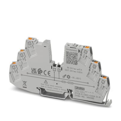 Phoenix Contact Electronic Circuit Breaker 630mA 24V PTCB E1, 1 channels , DIN Rail