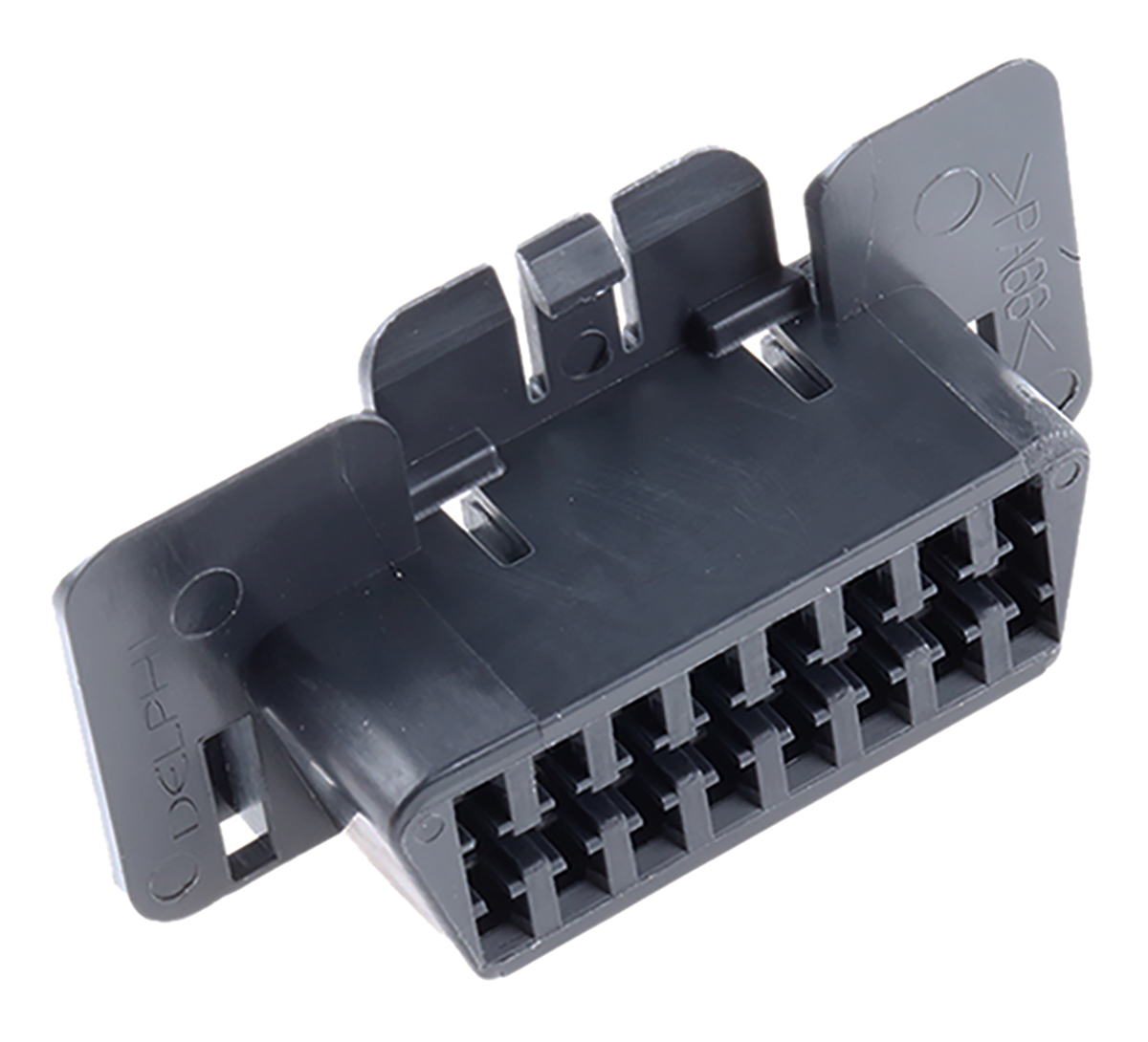 Delphi, Metri-Pack OBD II Automotive Connector Socket Black Cable Mount 16 Way, Crimp Termination 15317575