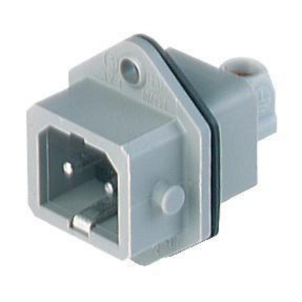 Hirschmann, ST IP54 Grey Panel Mount 2P Industrial Power Plug, Rated At 16A, 250 V