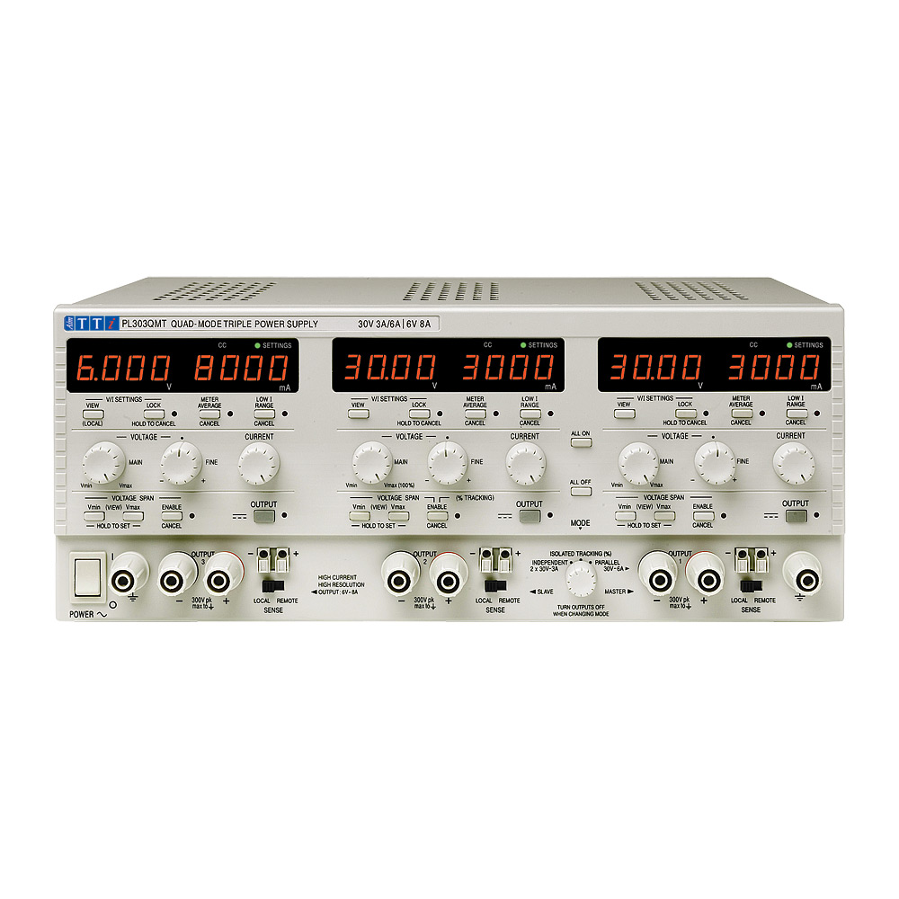 Aim-TTi PL Series Digital Bench Power Supply, 0 → 30V, 0 → 3A, 3-Output, 228W