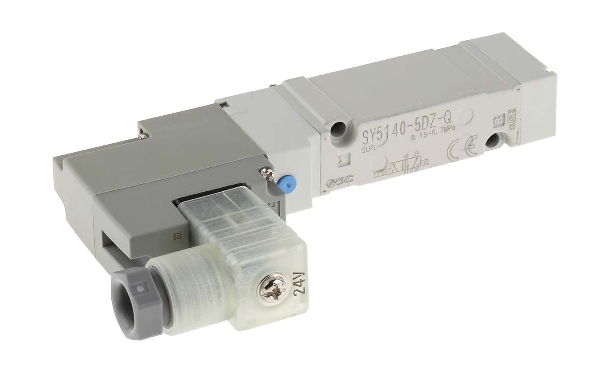 SMC Pneumatic Solenoid/Pilot-Operated Control Valve - Solenoid/Solenoid SY5000 Series 24V dc