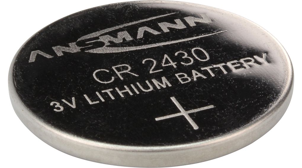Ansmann CR2430 Button Battery, 3V, 24.5mm Diameter