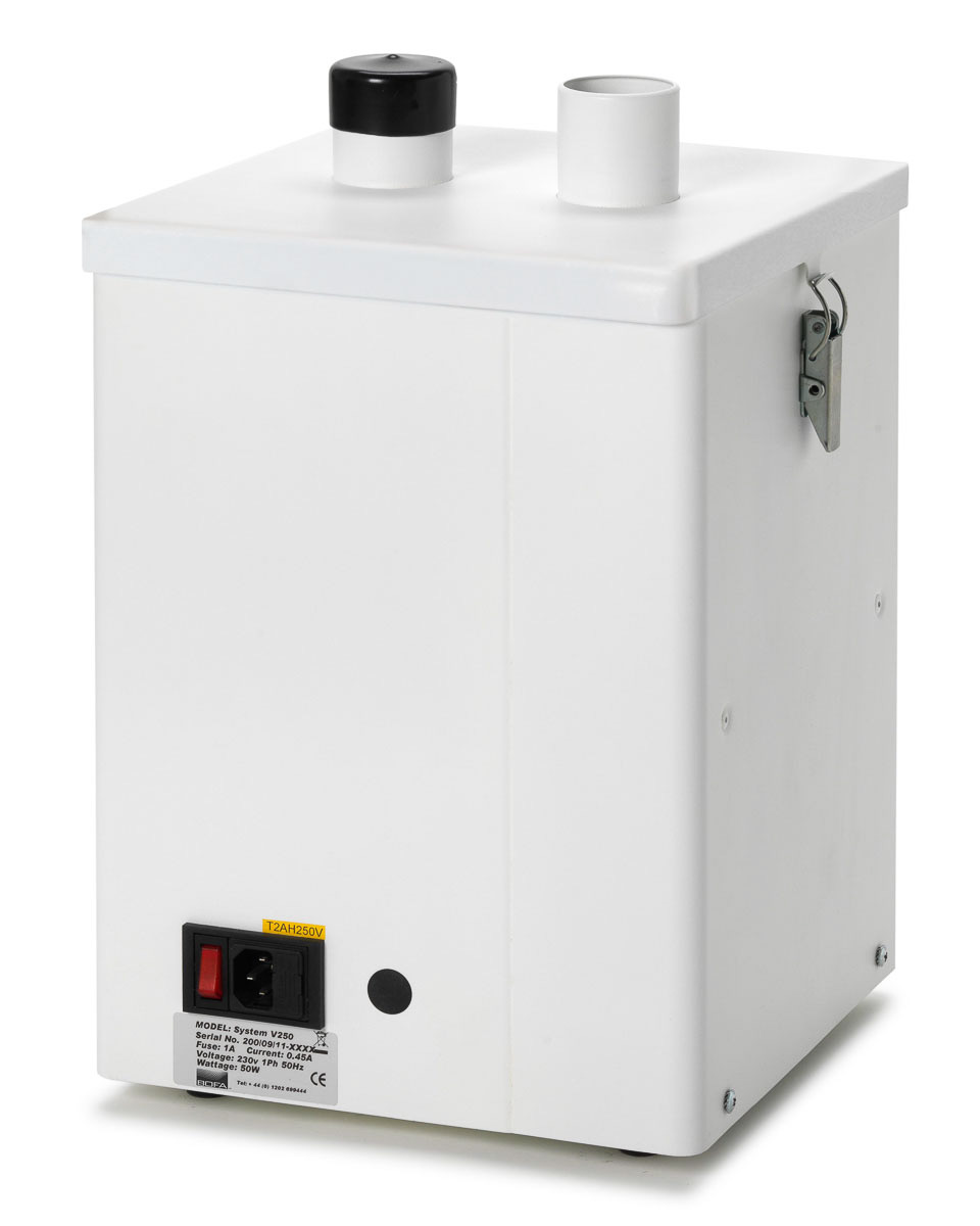 RS PRO V250, 230V ac Solder Fume Extractor, HEPA H13, 135W, Type C - EuroPlug to Type G - British 3-pin