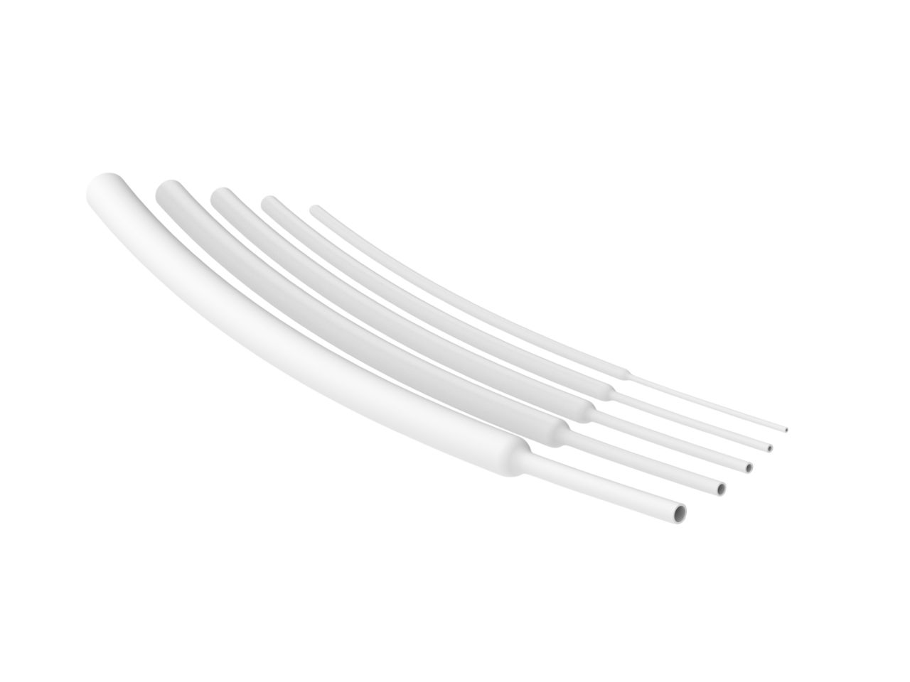 TE Connectivity Heat Shrink Tubing, White 3.2mm Sleeve Dia. x 1.2m Length 8.40 Ratio, RNF-100 Series