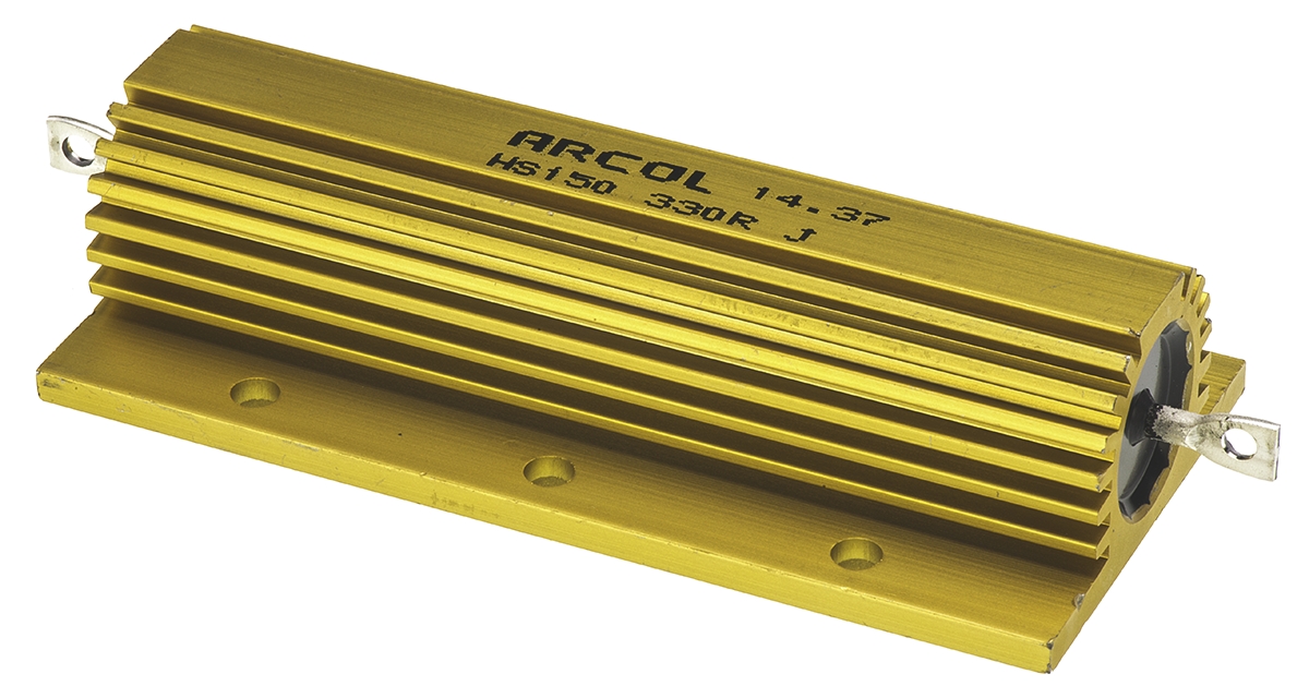 Arcol, 330Ω 150W Wire Wound Chassis Mount Resistor HS150 330R J ±5%