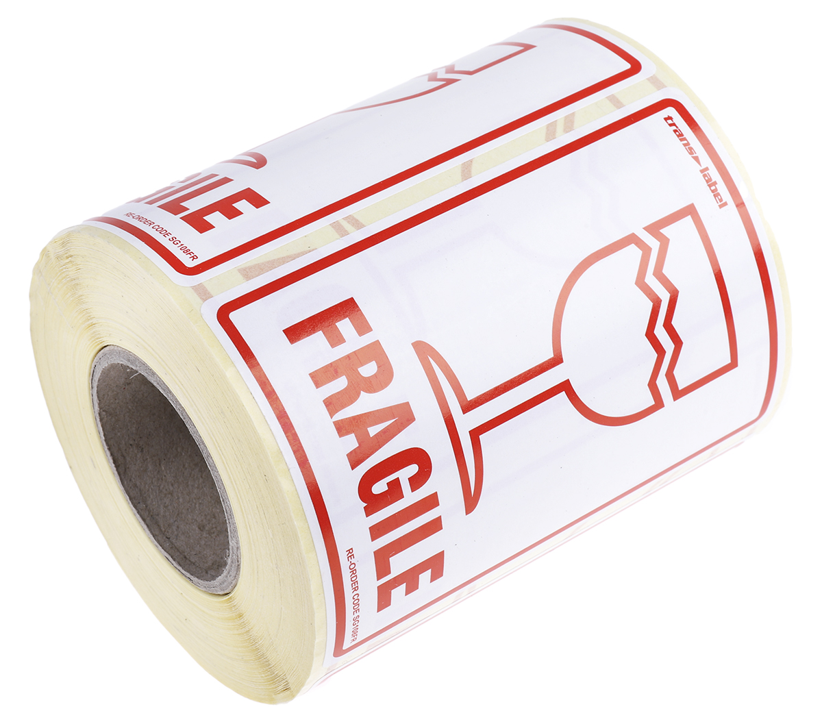 RS PRO Paper Safety Labels, Fragile-Text 79 mm x 108mm