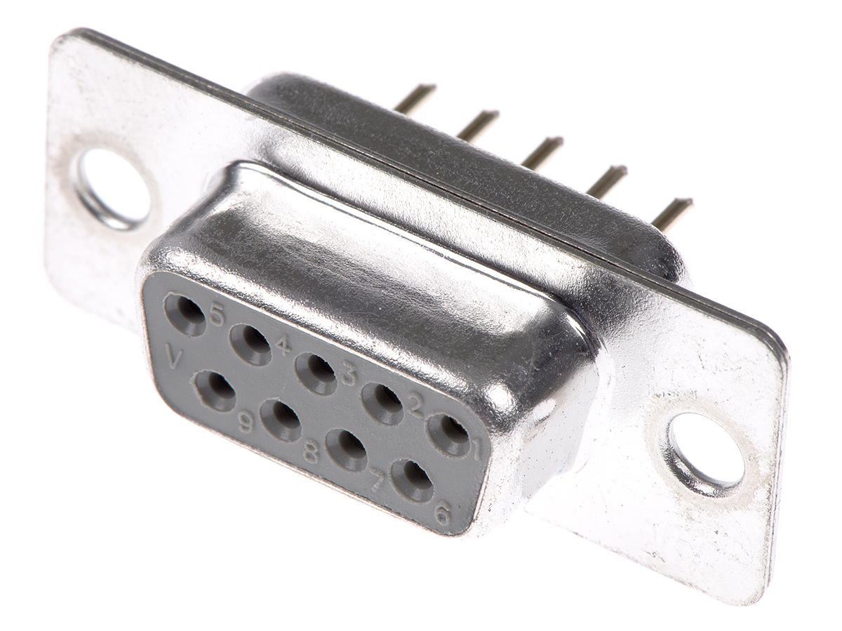 ASSMANN WSW A-DF 9 Way Through Hole D-sub Connector Socket, 2.77mm Pitch
