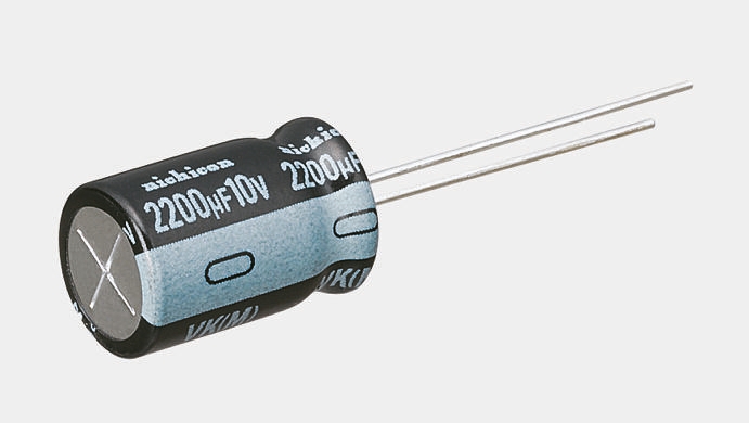 Nichicon 100μF Aluminium Electrolytic Capacitor 100V dc, Radial, Through Hole - UVK2A101MPD