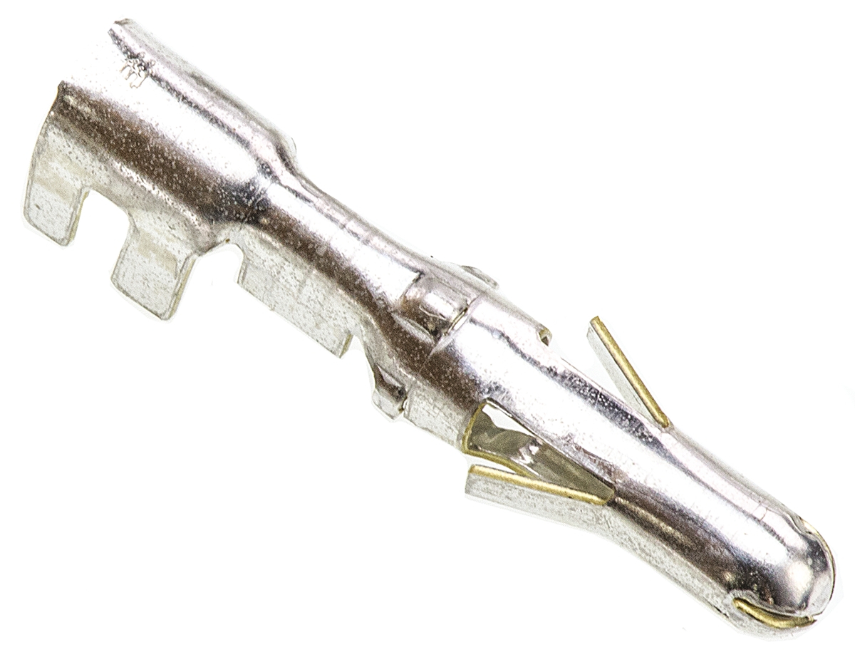TE Connectivity 0.140 Mate-N-LOK Series Male Crimp Terminal, 20AWG Min, 14AWG Max