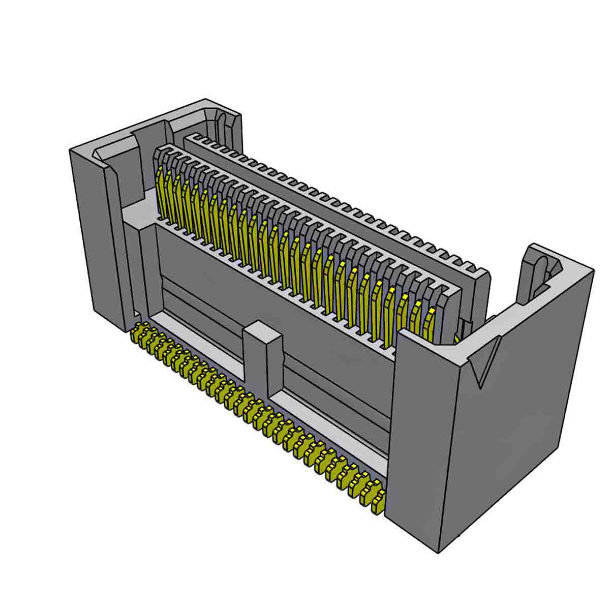 Samtec ASP Series Straight Surface PCB Header, 52 Contact(s), 0.64 mm Pitch, 2 Row, Shrouded