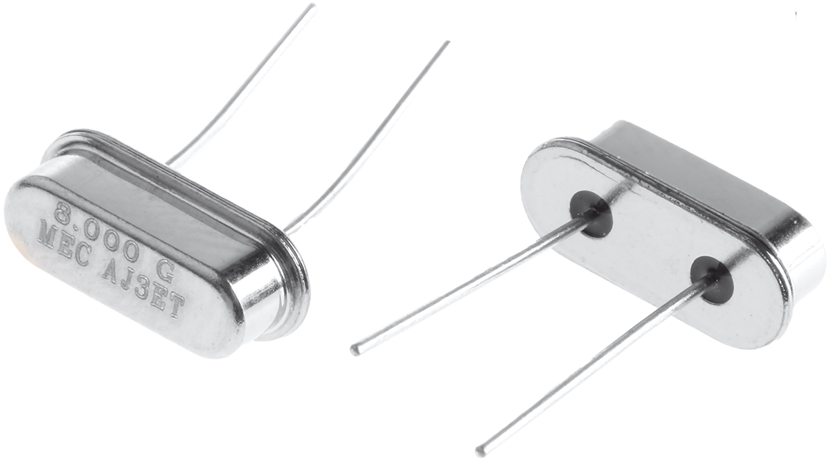 MERCURY 8MHz Crystal ±30ppm HC-49-US 2-Pin 10.7 x 4.3 x 3.5mm