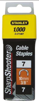Stanley 10mm Staples 1000 Per pack