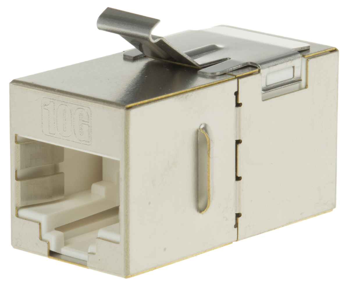 MH Connectors MH3101 Series Single-Port RJ45 Coupler, Cat6a, STP