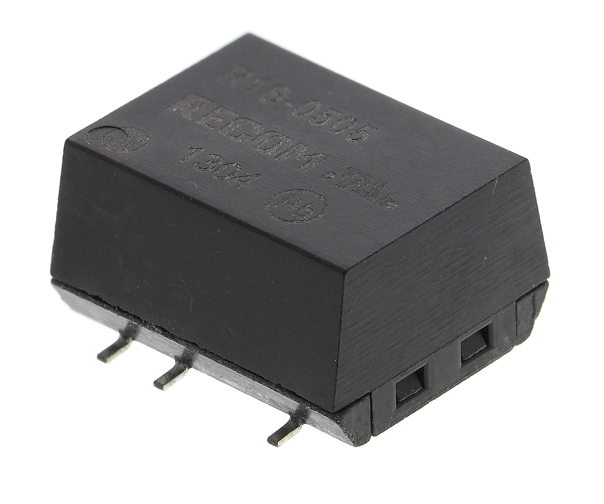 Recom R1S DC-DC Converter, 5V dc/ 200mA Output, 4.5 → 5.5 V dc Input, 1W, Surface Mount, +100°C Max Temp -40°C