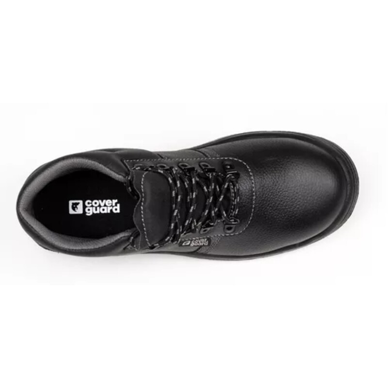 Coverguard 9AGH010 Black Steel Toe Capped Unisex Safety Shoe, UK 5, EU 38