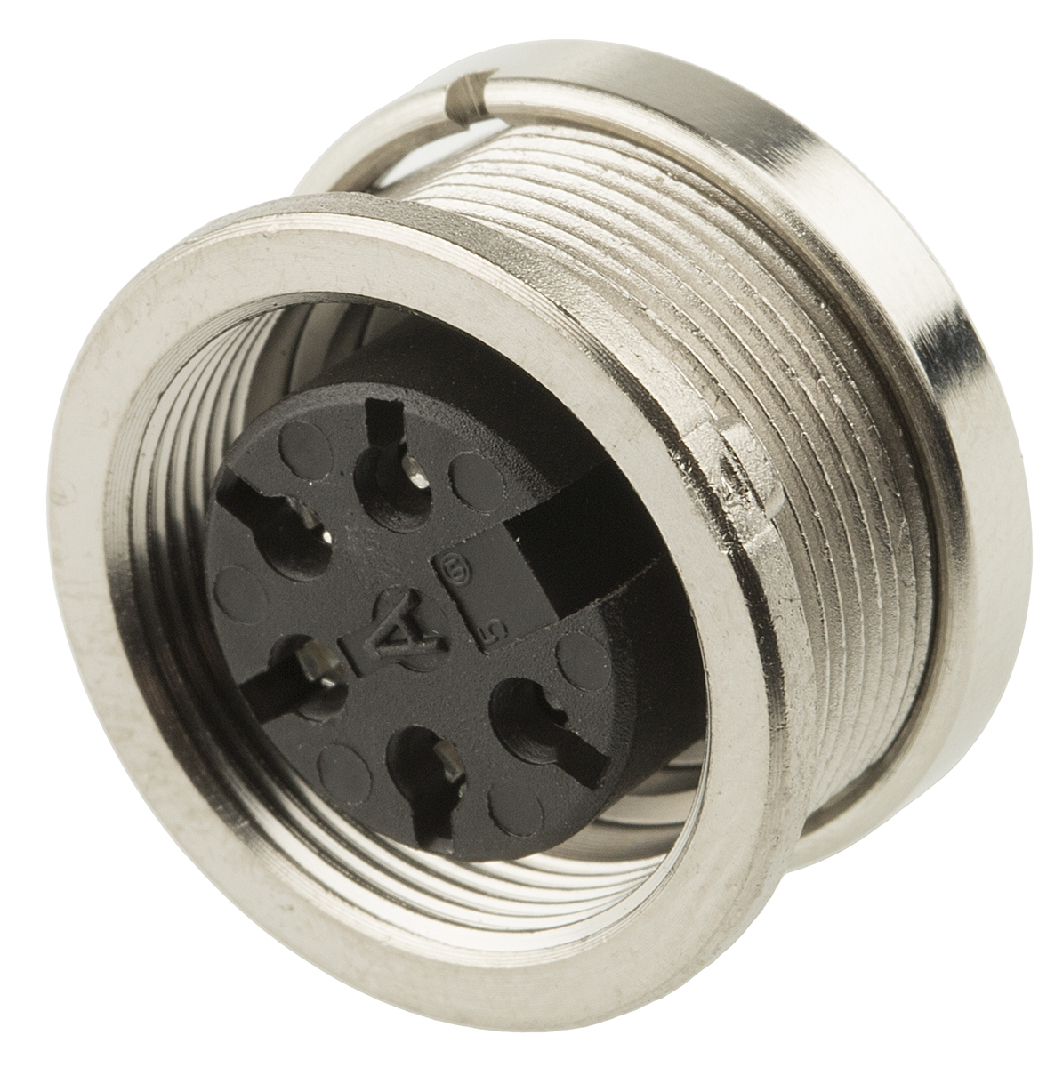 Amphenol Industrial, signalmate C091 5 Pole M16 Din Socket, 5.0A, 300 V IP40, Screw On, Panel Mount