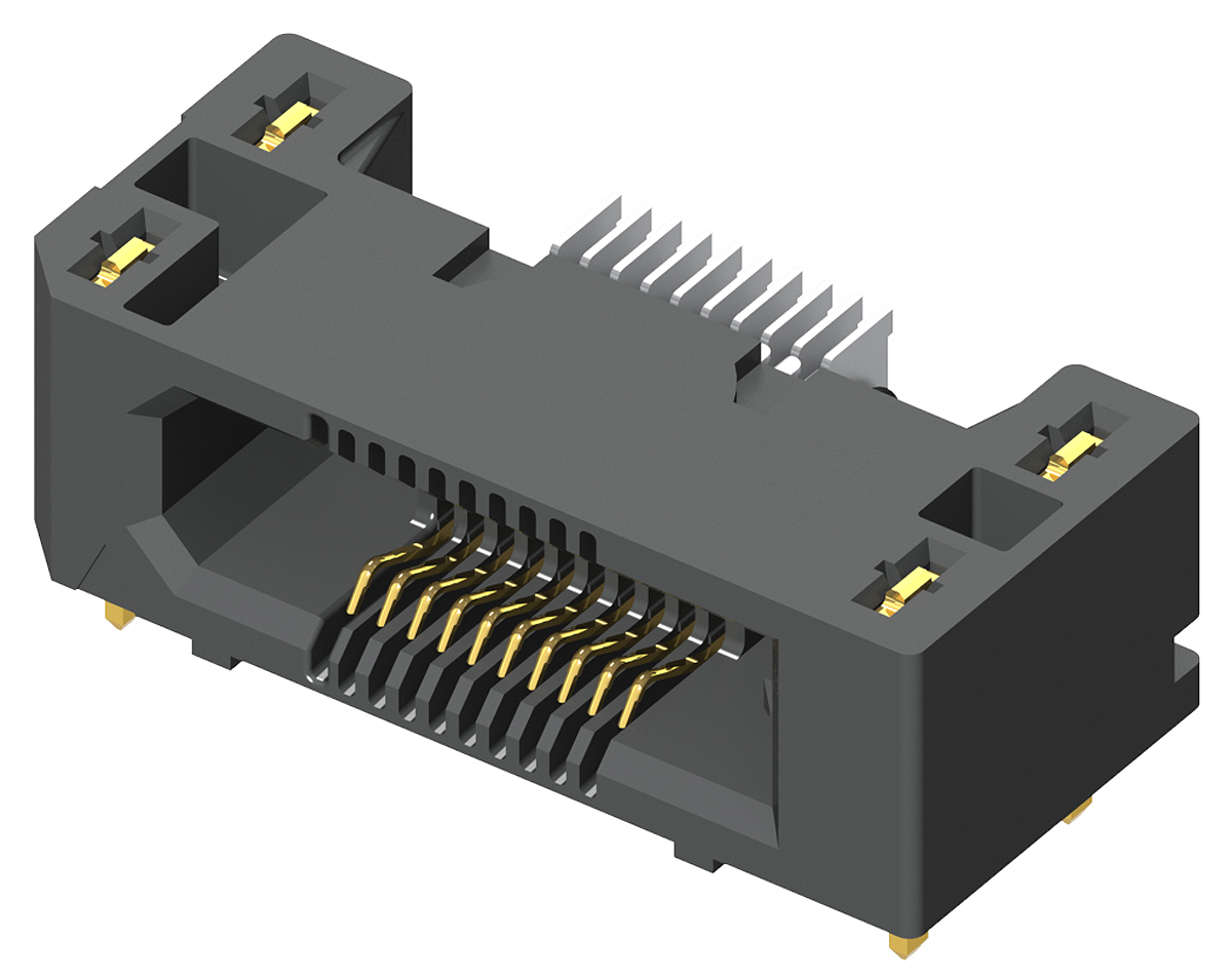 Samtec ERF5 Series Straight Surface Mount PCB Socket, 60-Contact, 2-Row, 0.5mm Pitch, Solder Termination