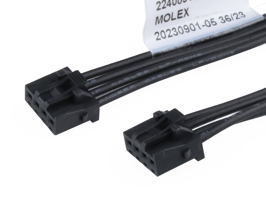 Molex 4 Way Female Crimped Terminal to 4 Way Female Crimped Terminal Wire to Board Cable Assembly, 300mm