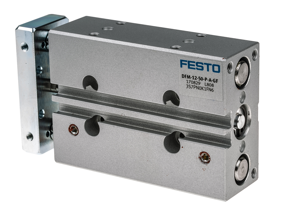Festo Pneumatic Guided Cylinder - 170829, 12mm Bore, 50mm Stroke, DFM Series, Double Acting