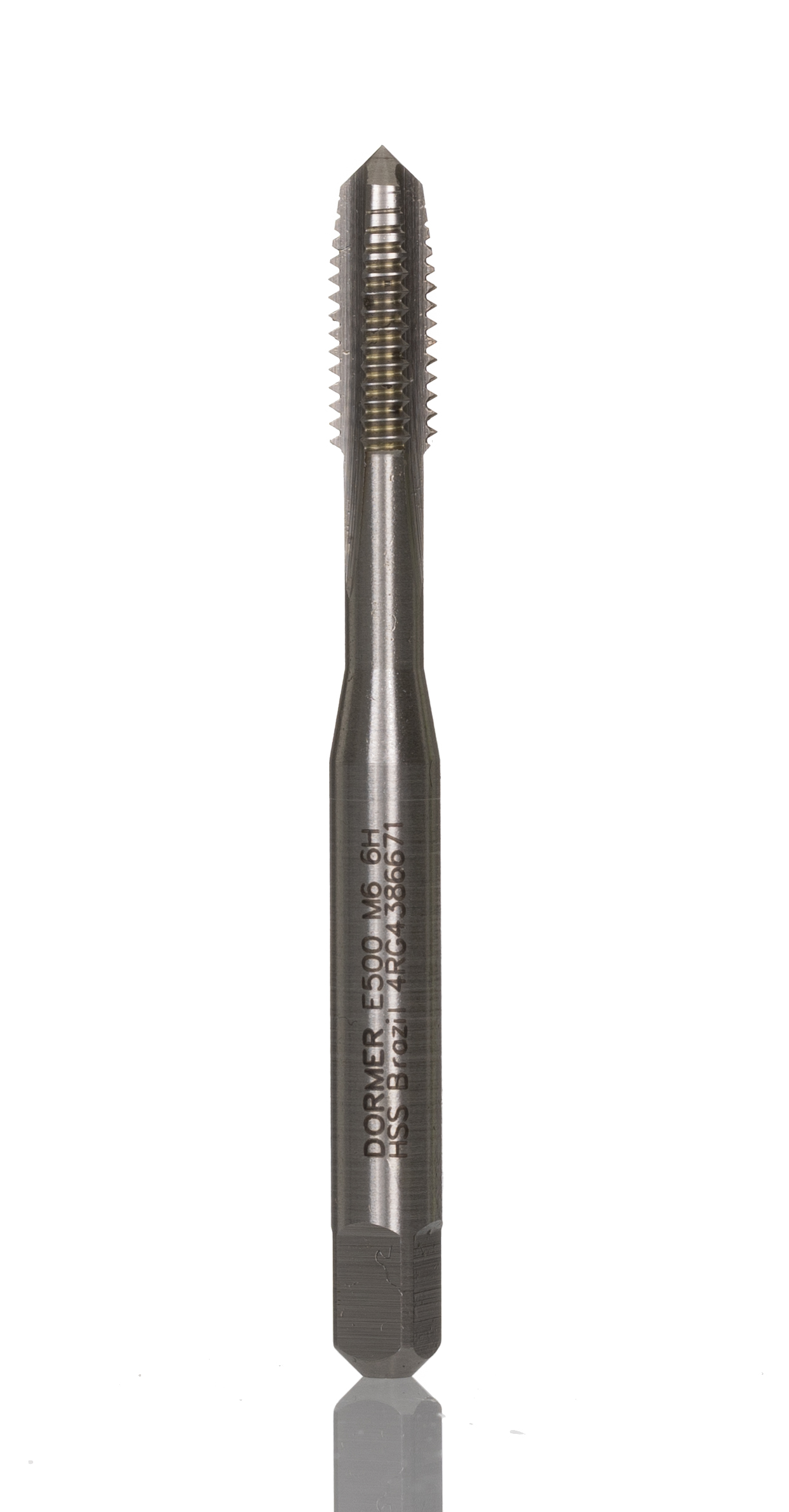 Dormer Threading Tap HSS 1-Piece 1.0mm Pitch Metric Standard Machine Tap M6 Thread