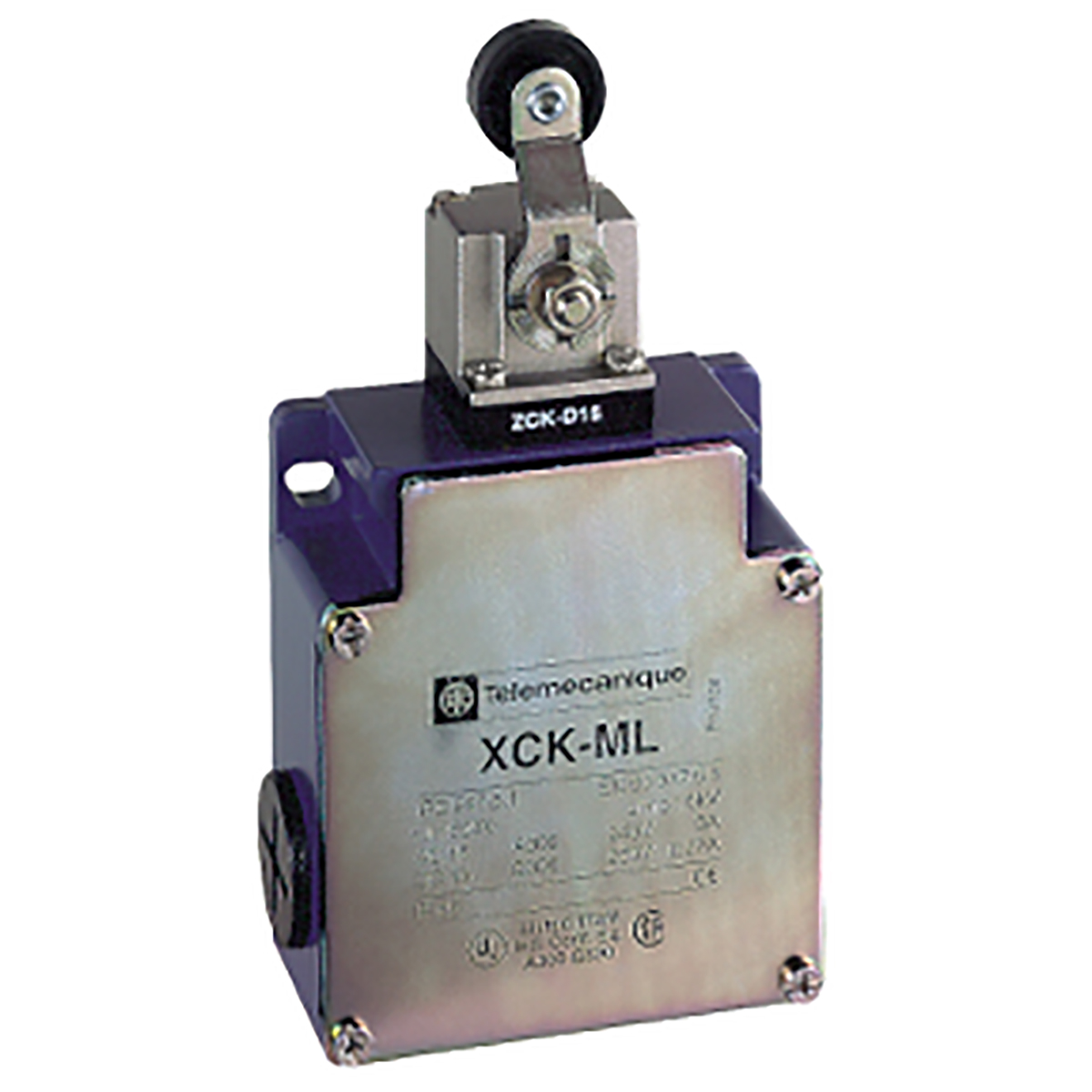 Telemecanique Sensors XCKM Series Roller Lever Limit Switch, 1NC/1NO + 1NC/1NO, IP66, 4P, Zinc Alloy Housing, 300V ac