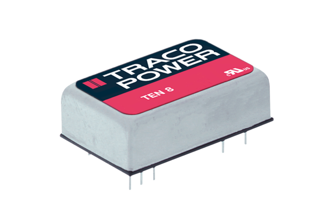 TRACOPOWER TEN 8 DC-DC Converter, ±12V dc/ ±335mA Output, 9 → 18 V dc Input, 8W, Through Hole, +85°C Max Temp