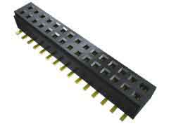 Samtec CLM Series Straight Surface Mount PCB Socket, 20-Contact, 2-Row, 1mm Pitch, Solder Termination