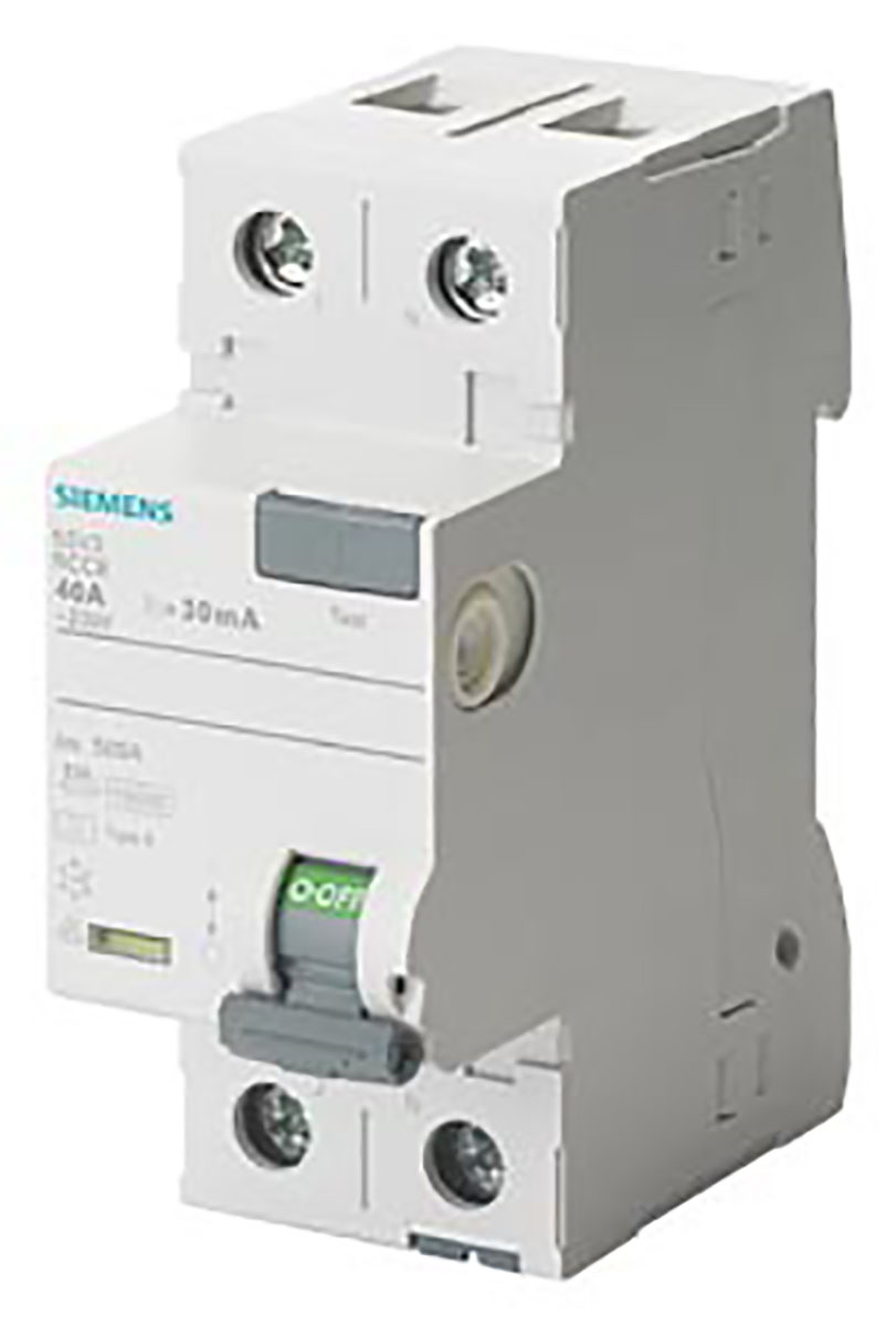 Siemens 5SV3 RCCB, 25A, 2 Pole, 300mA, Type A