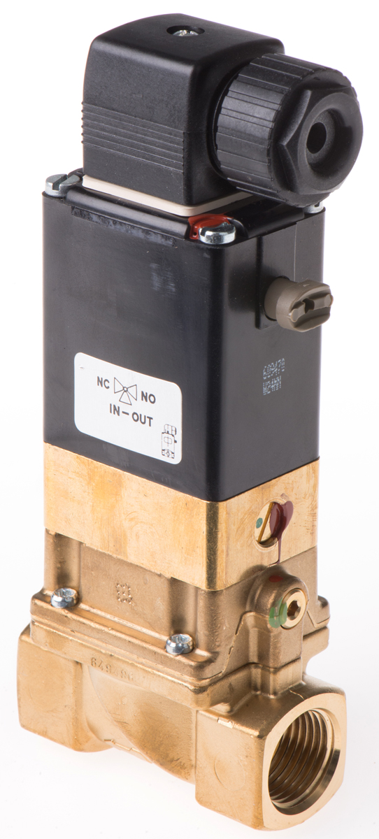 Burkert Solenoid Valve 134430, 2 Port, NC, 24 V dc