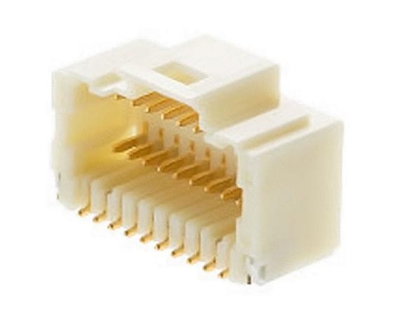 Molex 501571 Series Right Angle Surface Mount PCB Header, 40 Contact(s), 1 mm Pitch, 2 Row, Shrouded
