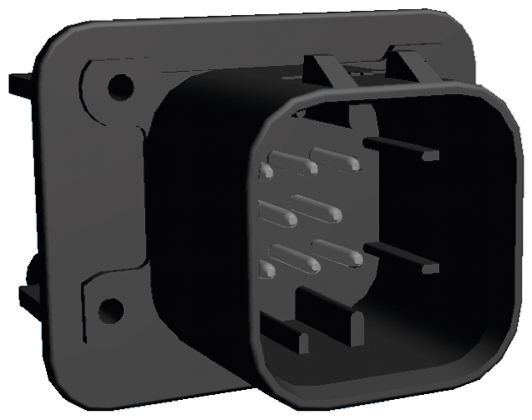 TE Connectivity, AMPSEAL Automotive Connector Plug Black Panel Mount 8 Way, Solder Termination 776275-1