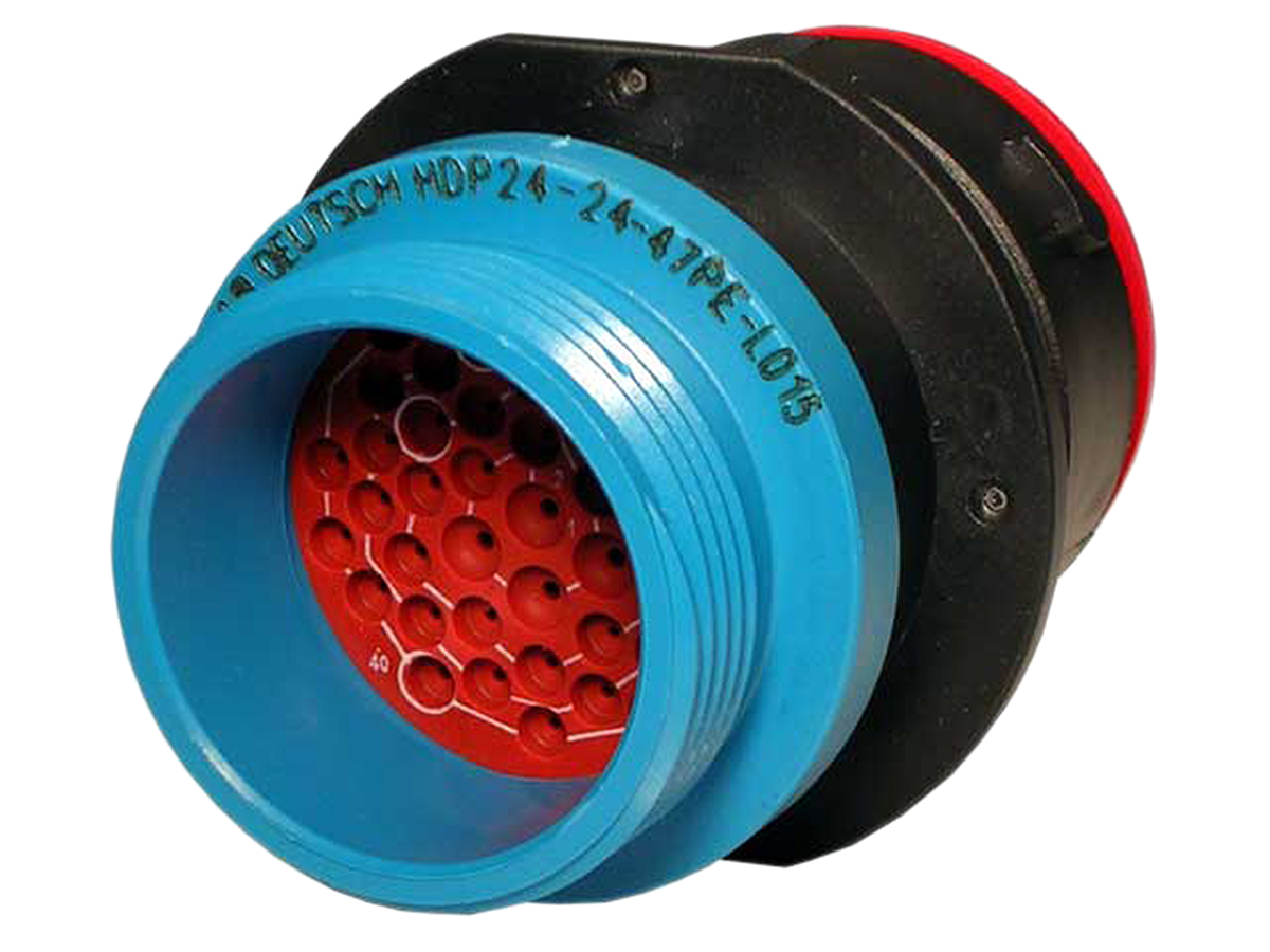 Deutsch Circular Connector, 47 Contacts, Bulkhead Mount, Standard Connector, Socket, Female, IP67, HDP20 Series