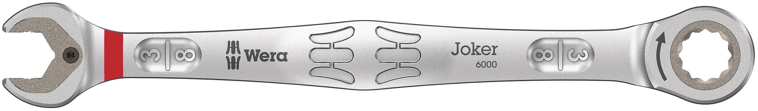 Wera Joker Series Combination Ratchet Spanner, 3/8in, Imperial, Double Ended, 159 mm Overall