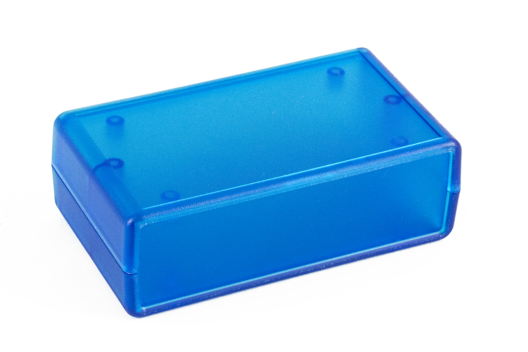 Hammond Transparent Blue ABS Instrument Case, 105 x 60 x 35mm