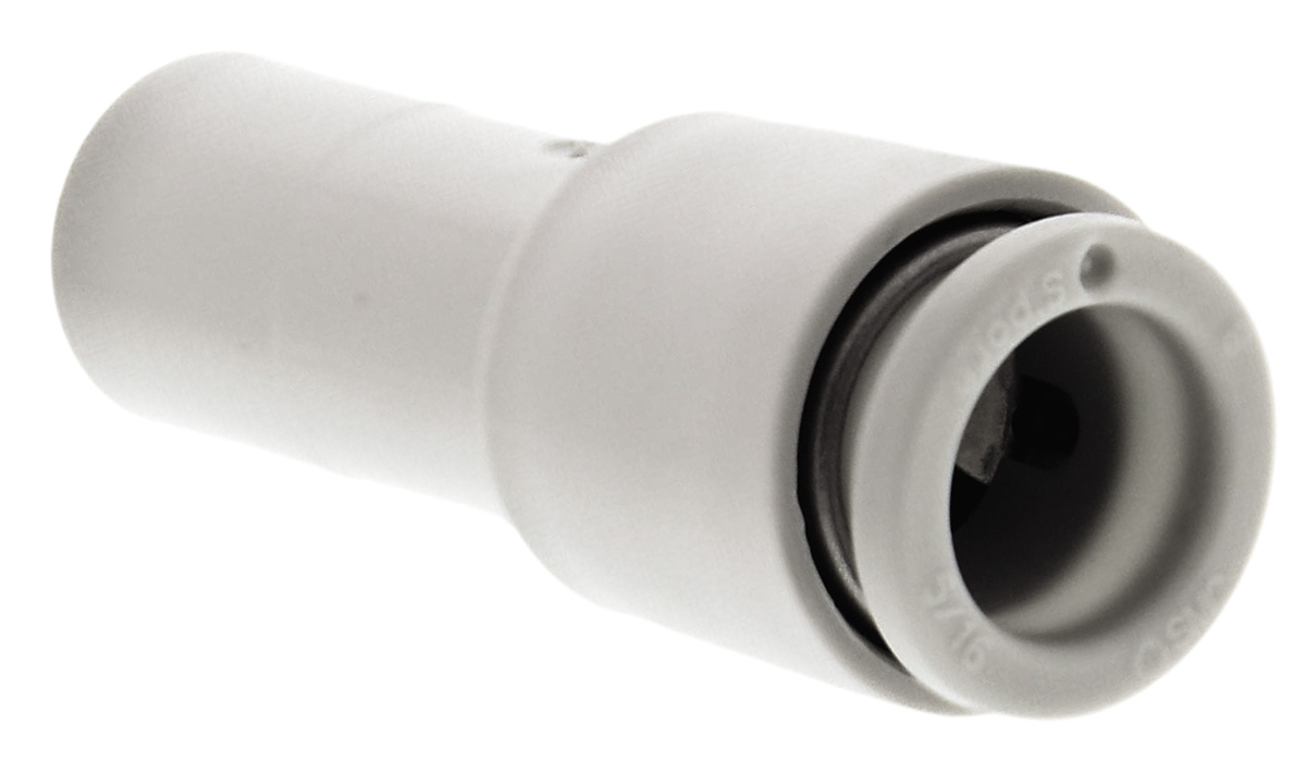SMC KQ2 Series Straight Tube-to-Tube Adaptor, Push In 8 mm to Push In 10 mm, Tube-to-Tube Connection Style