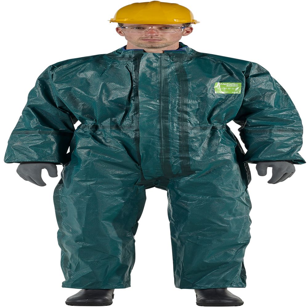 Ansell Green Coverall, EN 1073-2, EN 1149-5, EN 14126, XL