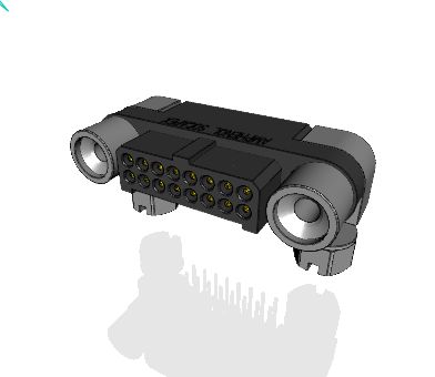 Amphenol Socapex MHDAS Series Right Angle PCB PCB Header, 16 Contact(s), 1.27 mm Pitch, 2 Row, Shrouded