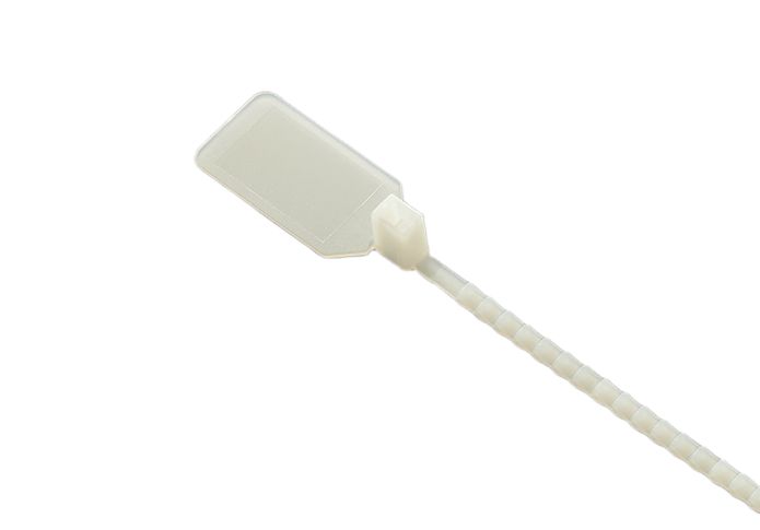 RS PRO Cable Ties, 400mm x 4.8mm, Natural Nylon, Pk-100
