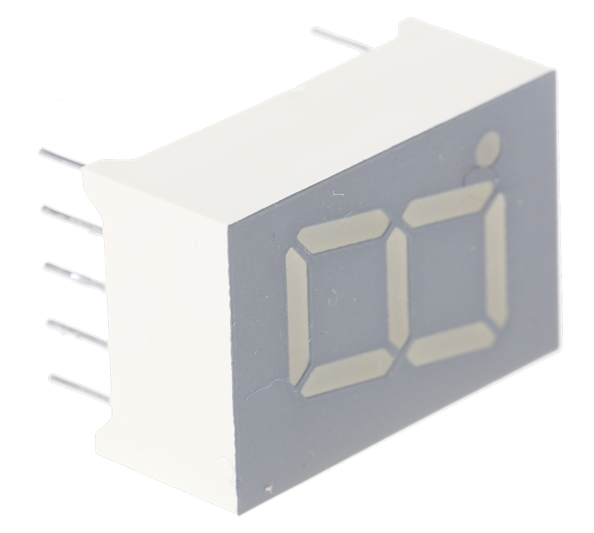 SA05-11EWA Kingbright 7-Segment LED Display, CA Red 7.6 mcd RH DP 12.7mm