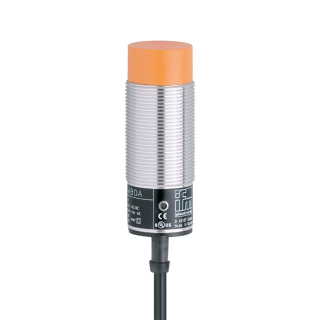ifm electronic Inductive Threaded Barrel Proximity Sensor, M30, 15 mm Detection, 2-Wire NO, 20 → 250 V ac/dc, 20