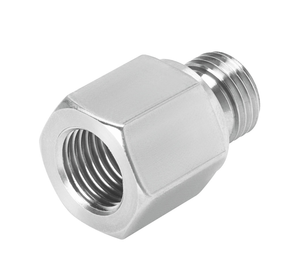 Festo NPFV Series Straight Threaded Adaptor, G 1/4 to NPT 1/4, Threaded Connection Style, 563397