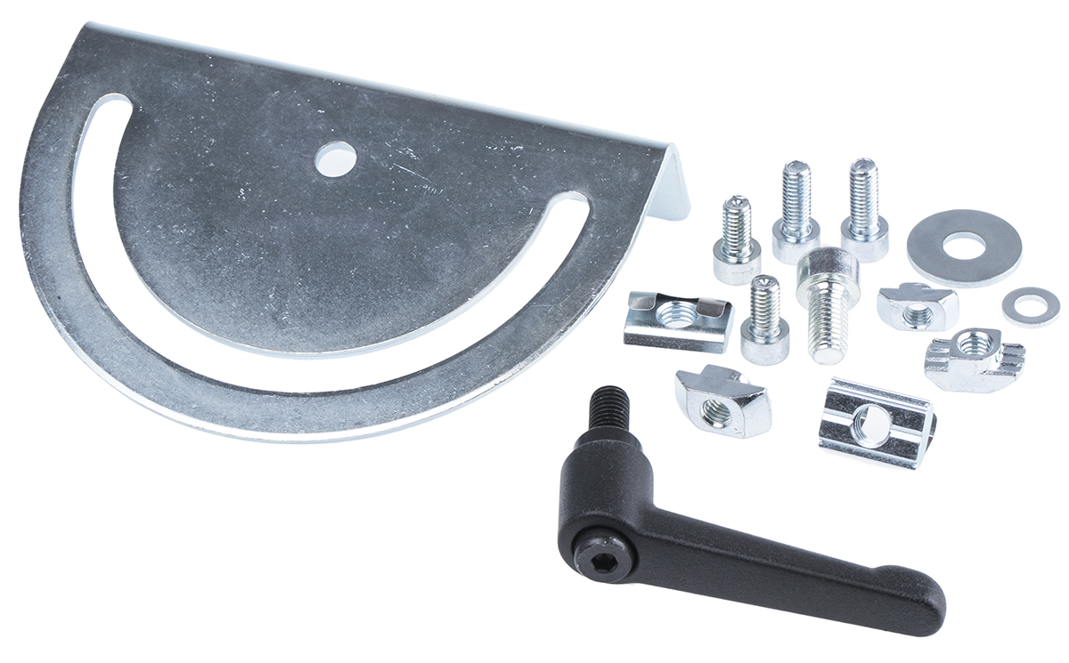 Bosch Rexroth M6, M8 Swivel Bracket, Connecting Component, Strut Profile 30 mm, 40 mm, 45 mm, 50 mm, 60 mm, Groove Size