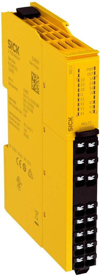 SICK ReLy RLY3 Safety Relay 24V dc, Dual-Channel 2 Safety Contacts