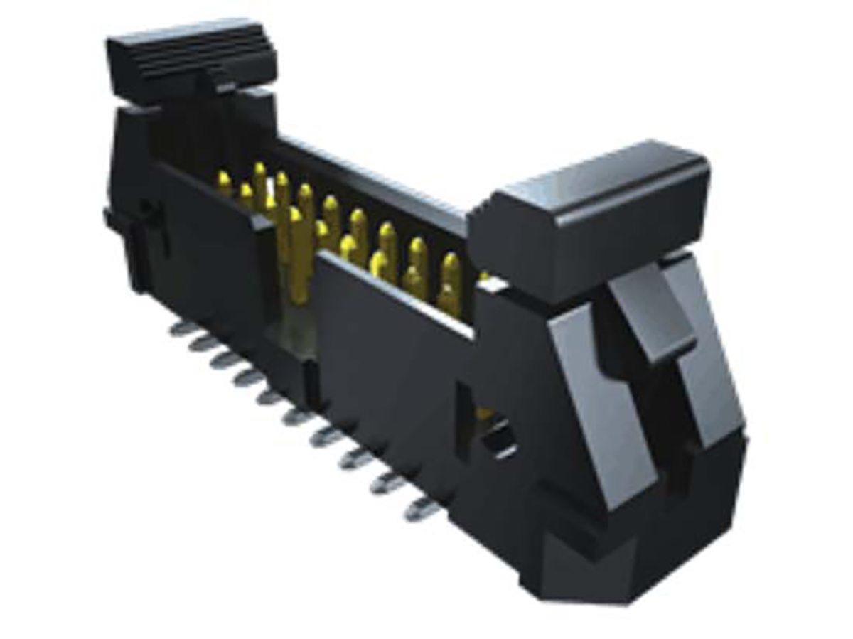 Samtec EJH Series Straight Through Hole PCB Header, 20 Contact(s), 2.54 mm Pitch, 1 Row, Shrouded