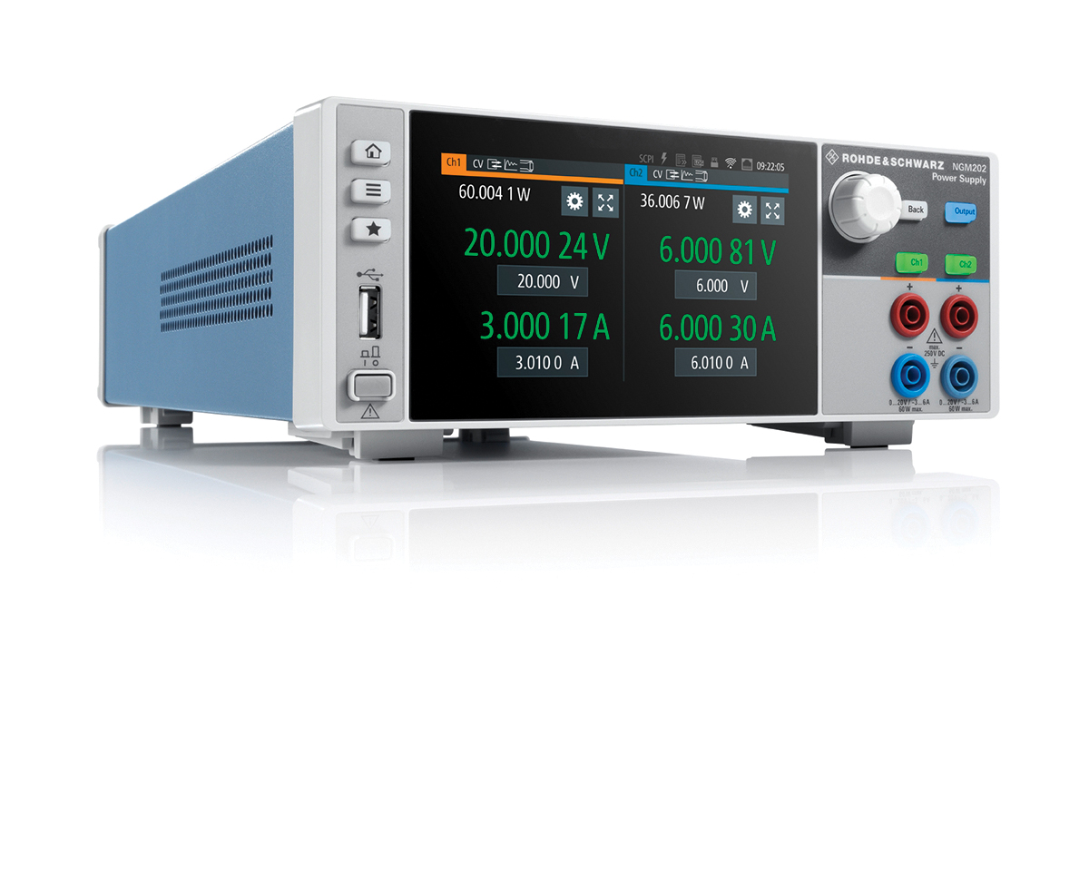 Rohde & Schwarz NGM200 Series Digital Bench Power Supply, 0 → 20V, 6A, 2-Output, 120W
