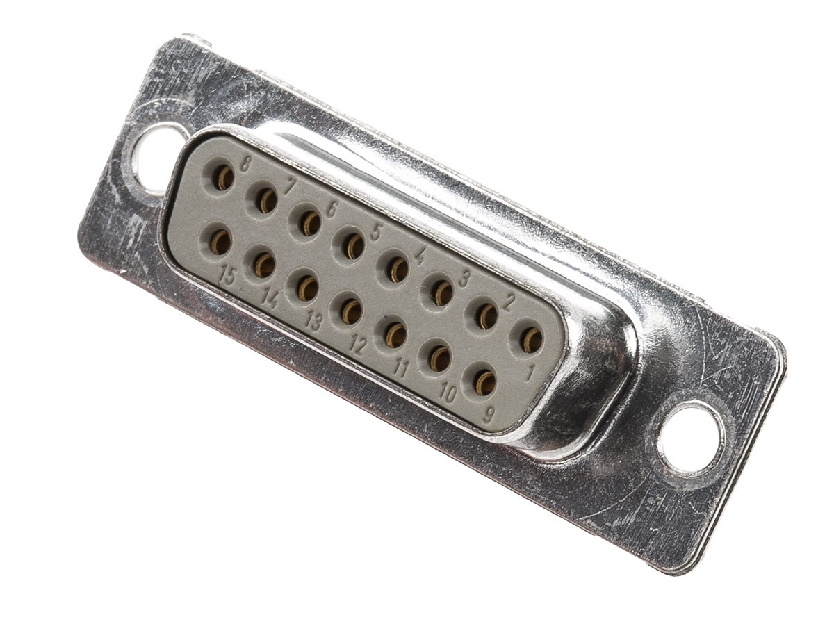 Provertha TMC 15 Way Panel Mount D-sub Connector Socket