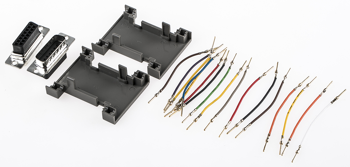 RS PRO D Sub Adapter Male 15 Way D-Sub to Male 15 Way D-Sub