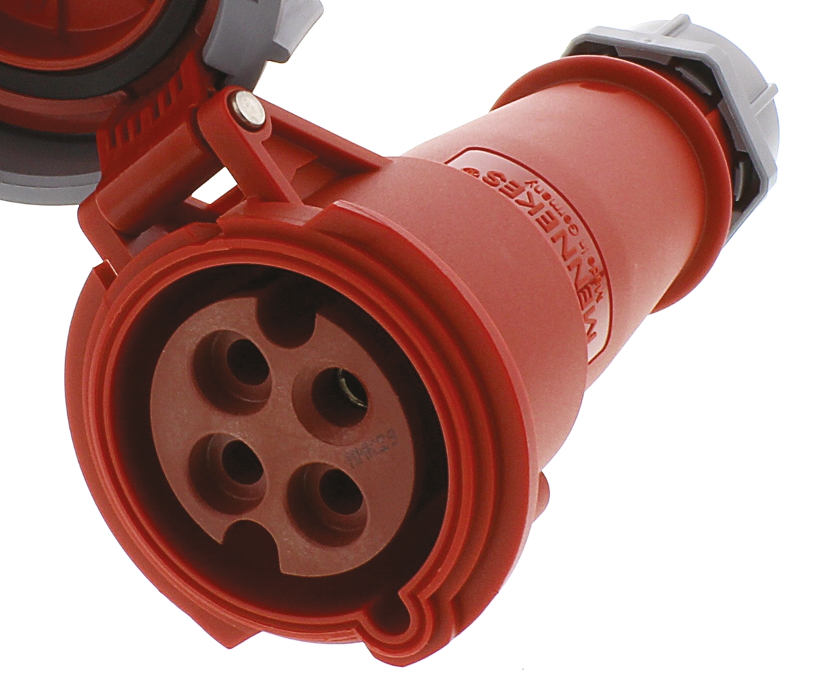 MENNEKES, PowerTOP IP67 Red Cable Mount 4P Industrial Power Socket, Rated At 32A, 400 V