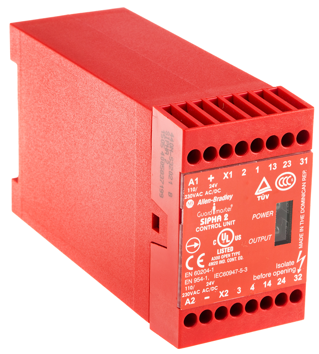 Allen Bradley Guardmaster Sipha 440N 1 Auxiliary Contacts Safety Relay 24V ac 2 Safety Contacts
